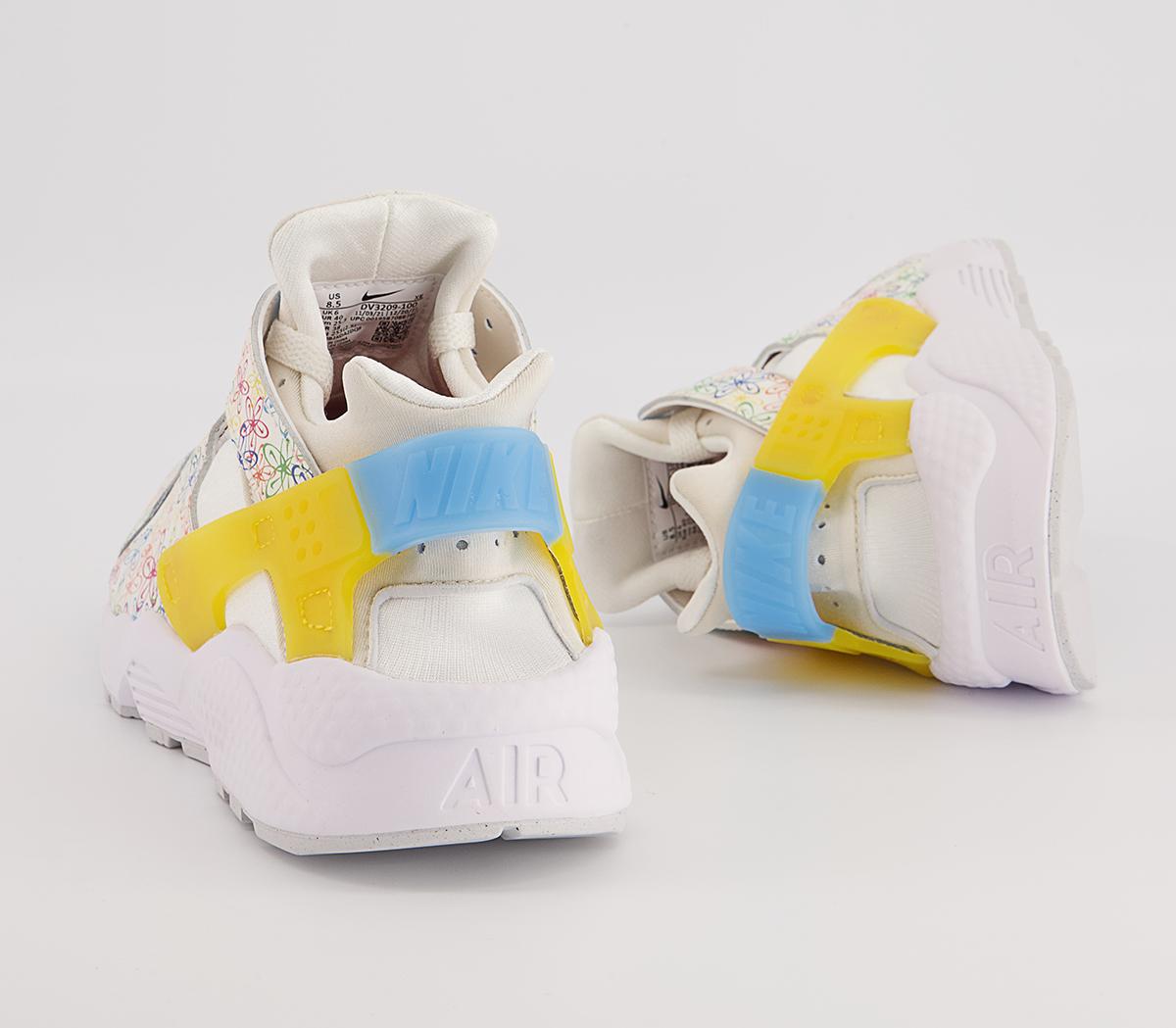 Nike Air Huarache Trainers Nike Air Huarache Trainers Sail University Blue Vivd Sulfur