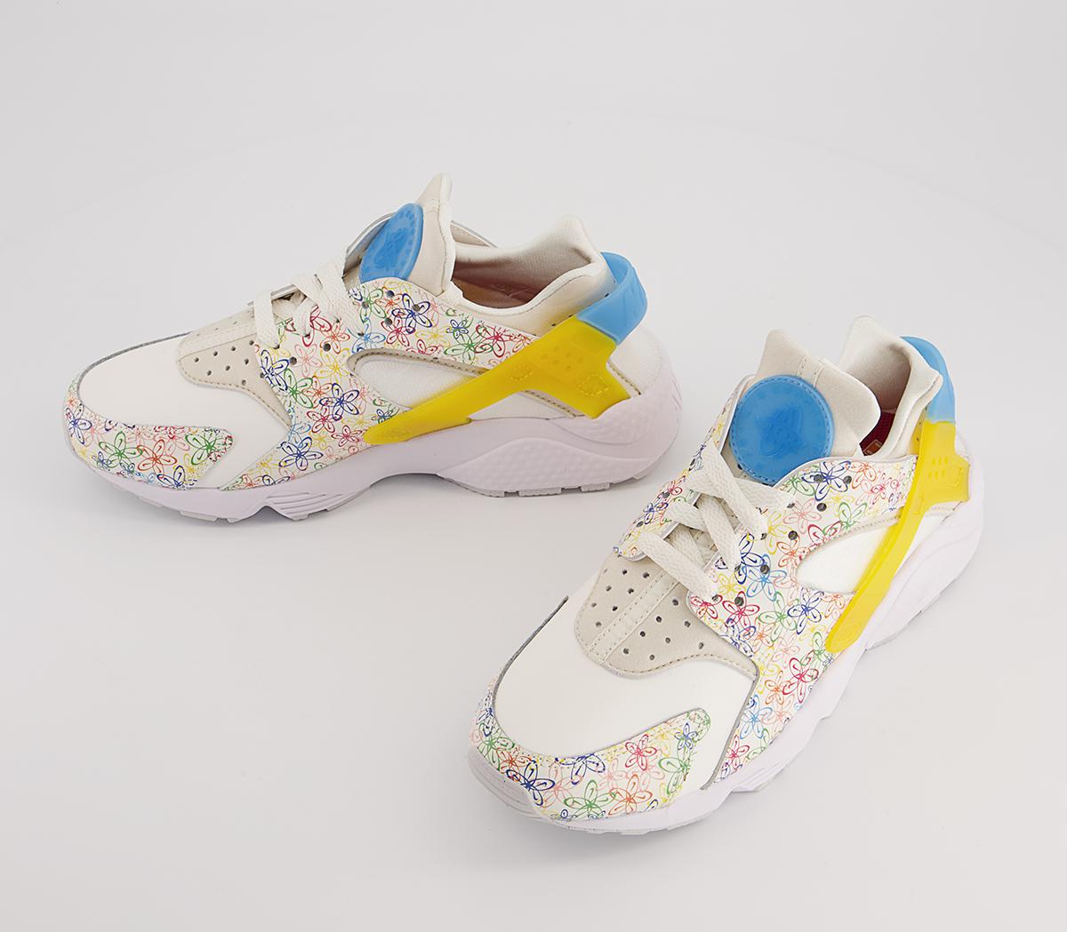 Nike Air Huarache Trainers Nike Air Huarache Trainers Sail University Blue Vivd Sulfur