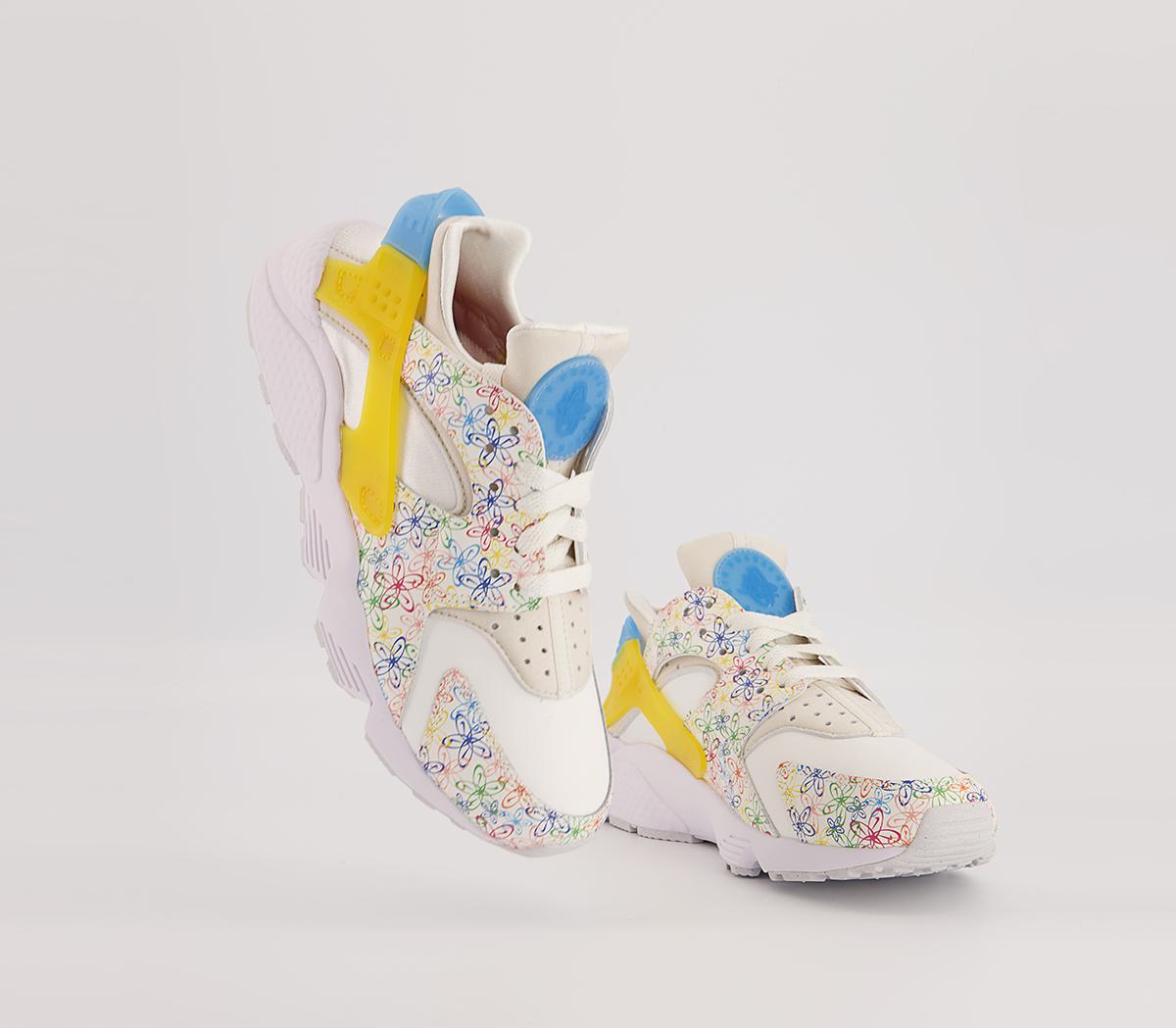 Nike Air Huarache Trainers Nike Air Huarache Trainers Sail University Blue Vivd Sulfur