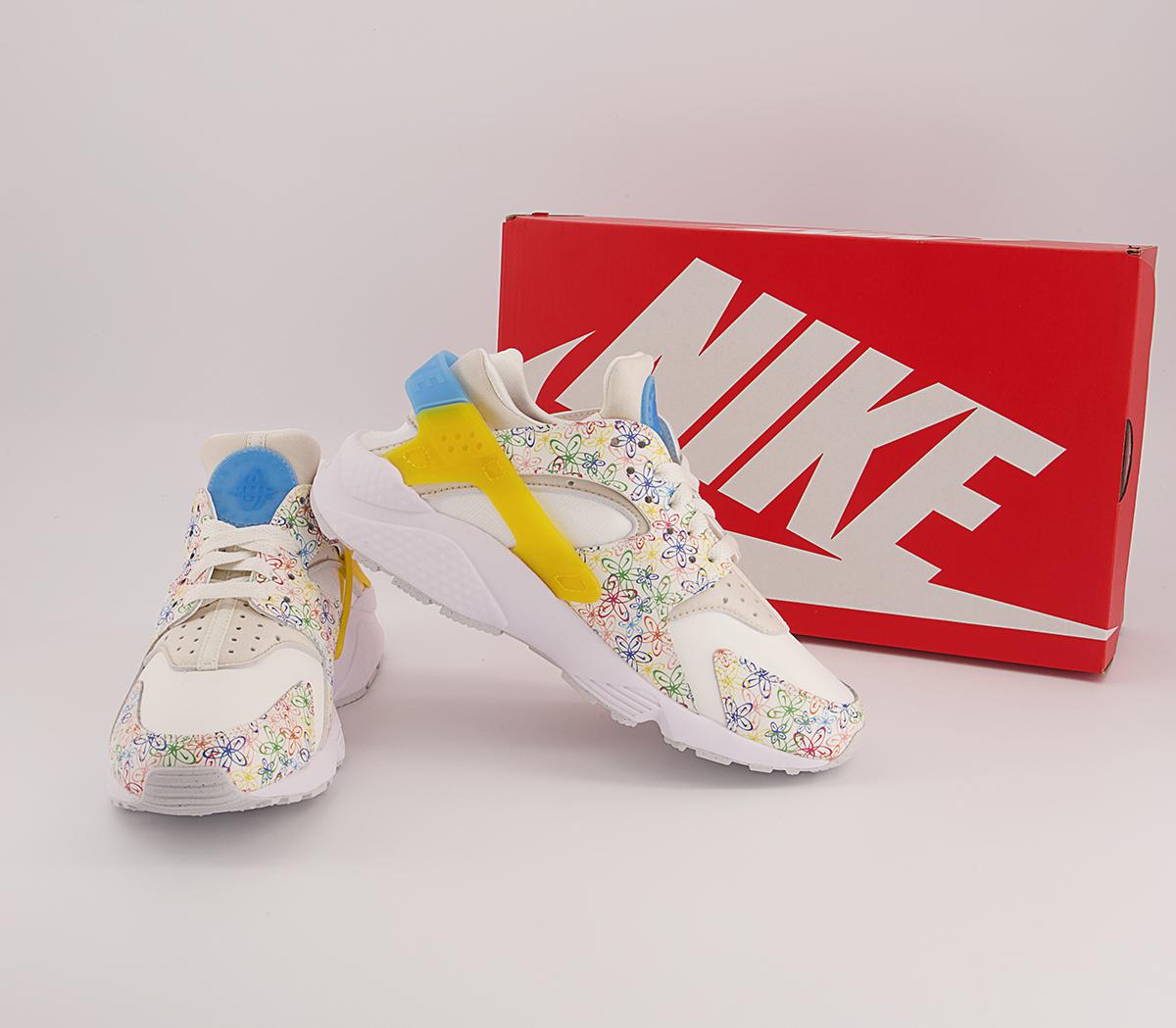 Nike Air Huarache Trainers Nike Air Huarache Trainers Sail University Blue Vivd Sulfur