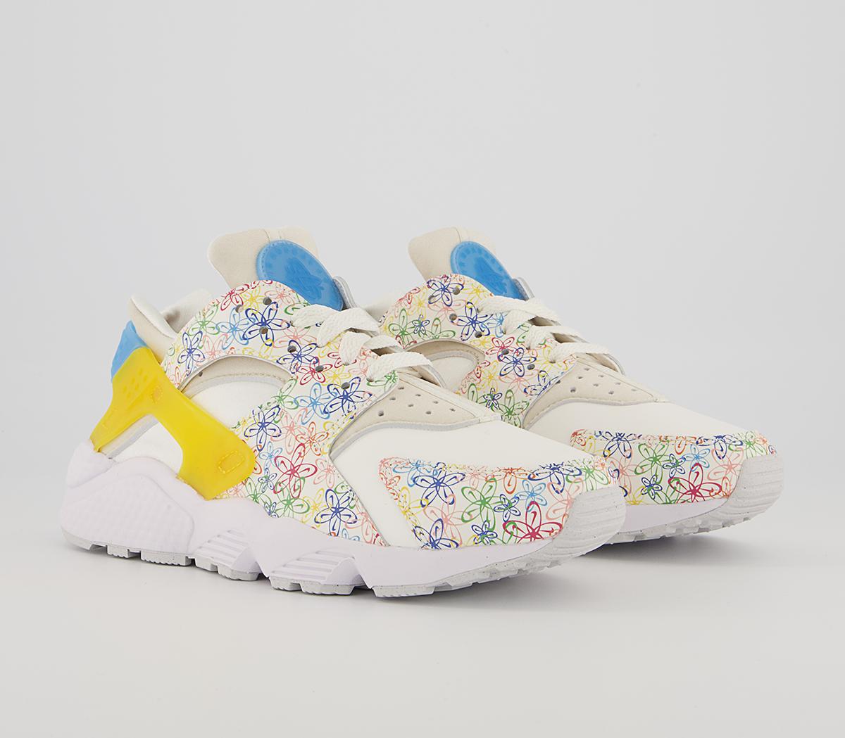 Nike Air Huarache Trainers Nike Air Huarache Trainers Sail University Blue Vivd Sulfur