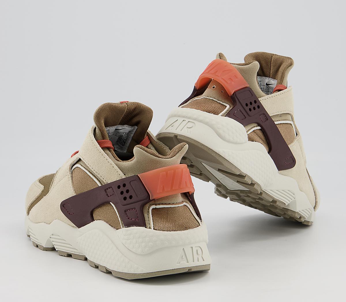 Nike Air Huarache Trainers Nike Air Huarache Trainers Khaki Madder Root Burgundy Crush