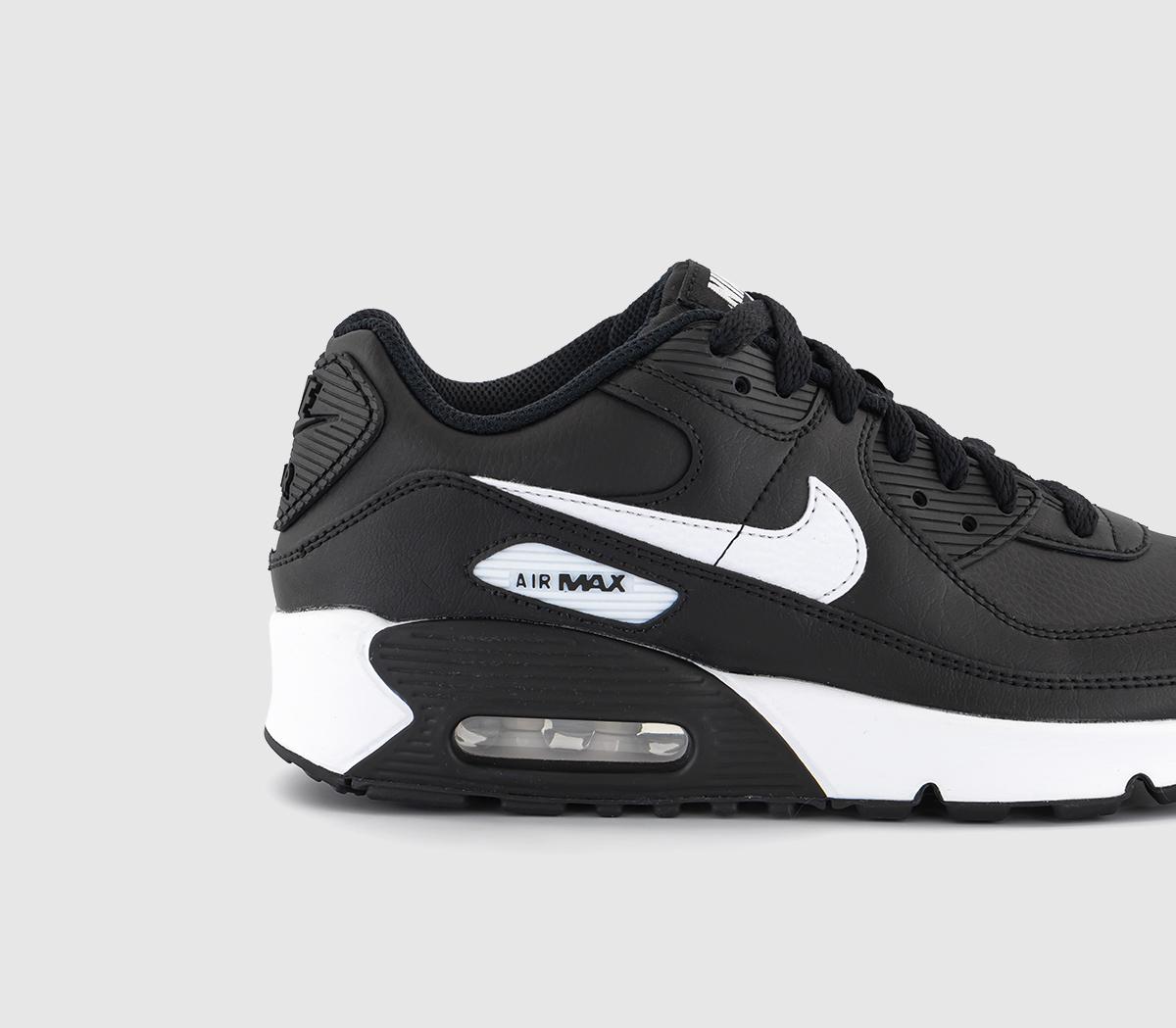 Nike Air Max 90 Junior Trainers Black White Black - Women's Trainers