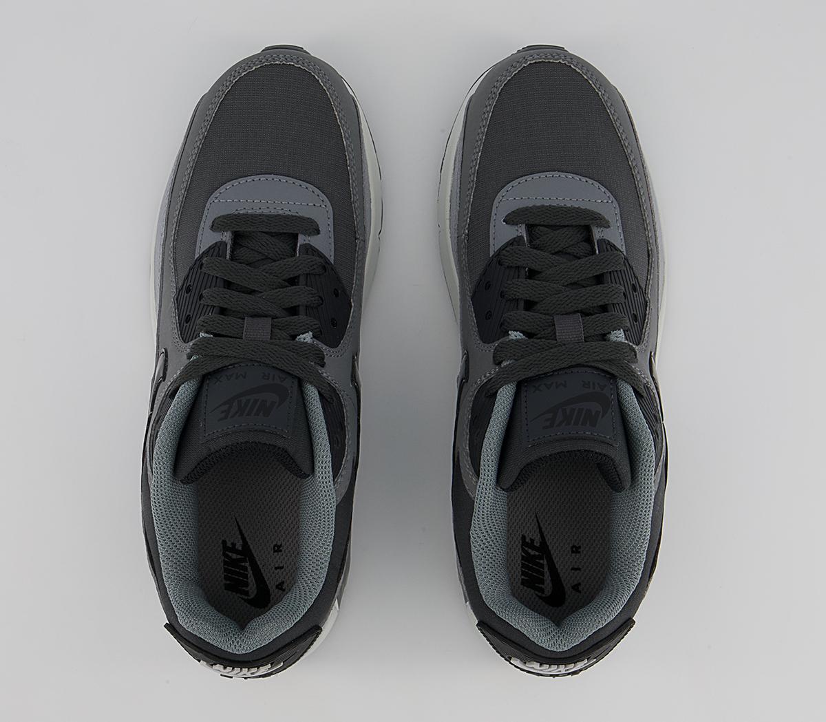 Nike Air Max 90 Gs Trainers Nike Air Max 90 Gs Trainers Anthracite Black Dark Grey Cool Grey