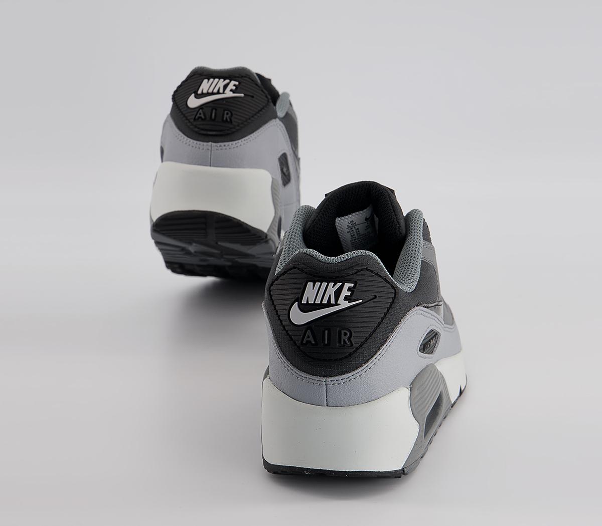 Nike Air Max 90 Gs Trainers Nike Air Max 90 Gs Trainers Anthracite Black Dark Grey Cool Grey