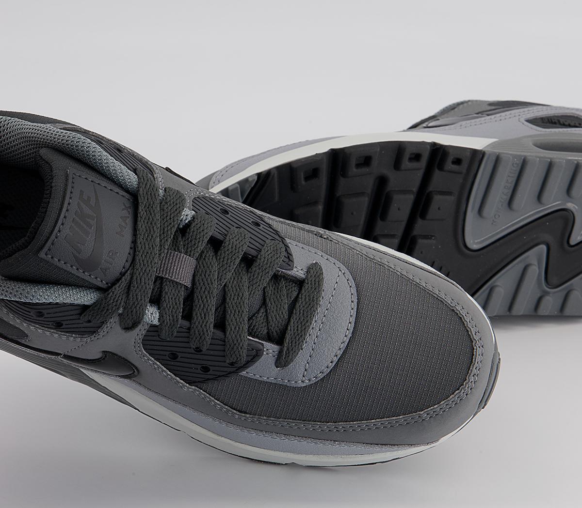 Nike Air Max 90 Gs Trainers Nike Air Max 90 Gs Trainers Anthracite Black Dark Grey Cool Grey