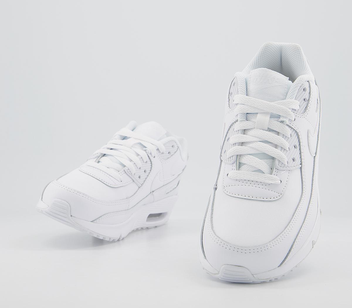 NikeAir Max 90 Gs Trainers NikeAir Max 90 Gs TrainersWhite White White