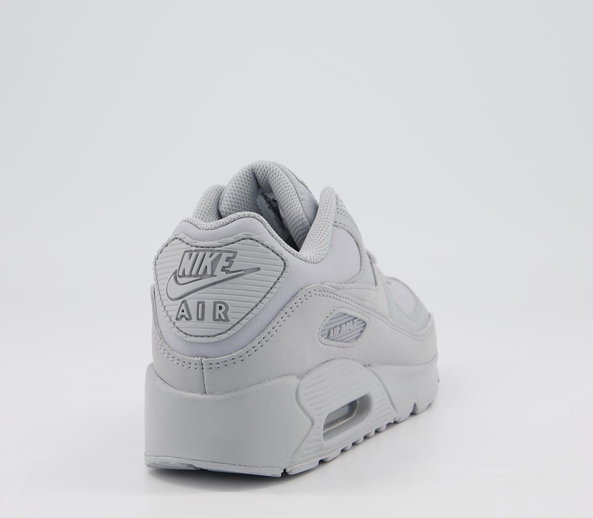 NikeAir Max 90 Gs TrainersWolf Grey Wolf Grey Black