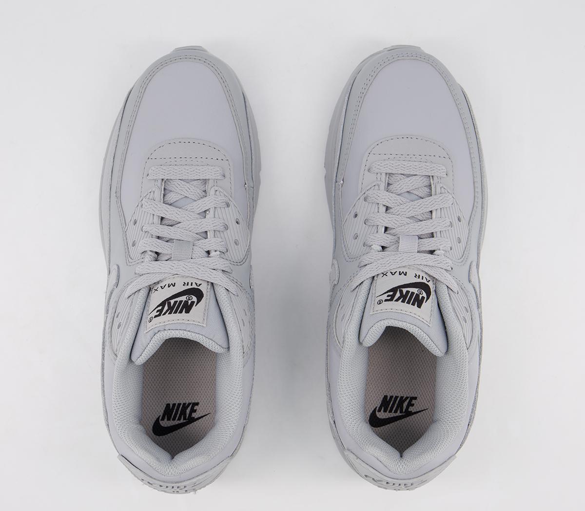 NikeAir Max 90 Gs TrainersWolf Grey Wolf Grey Black