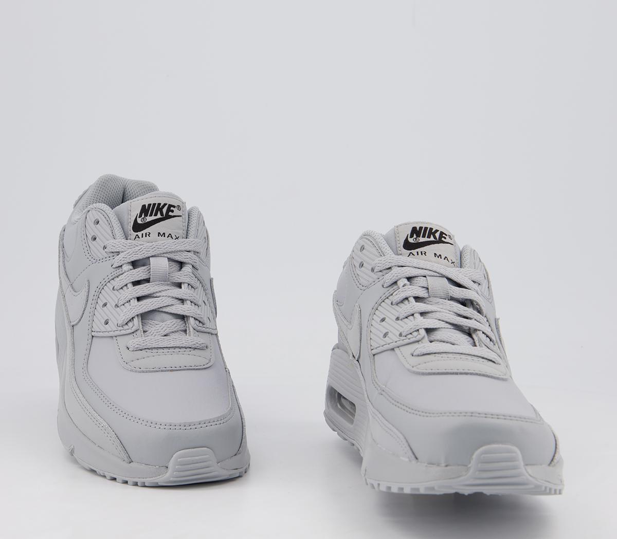 NikeAir Max 90 Gs TrainersWolf Grey Wolf Grey Black