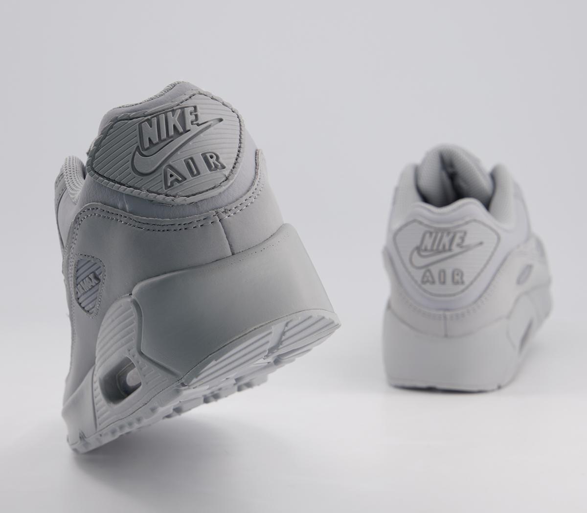 NikeAir Max 90 Gs TrainersWolf Grey Wolf Grey Black