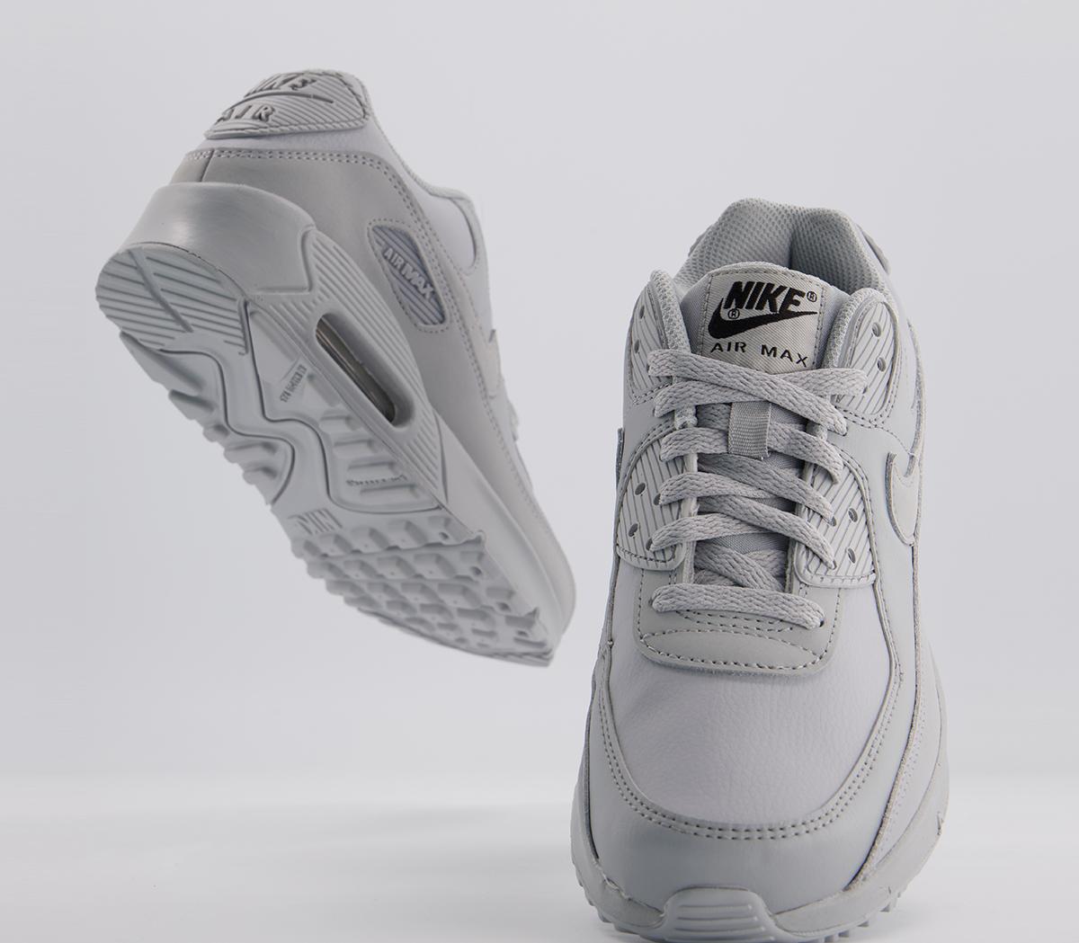 NikeAir Max 90 Gs TrainersWolf Grey Wolf Grey Black