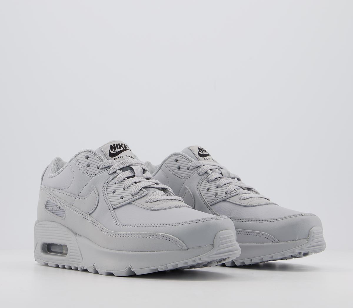 NikeAir Max 90 Gs TrainersWolf Grey Wolf Grey Black