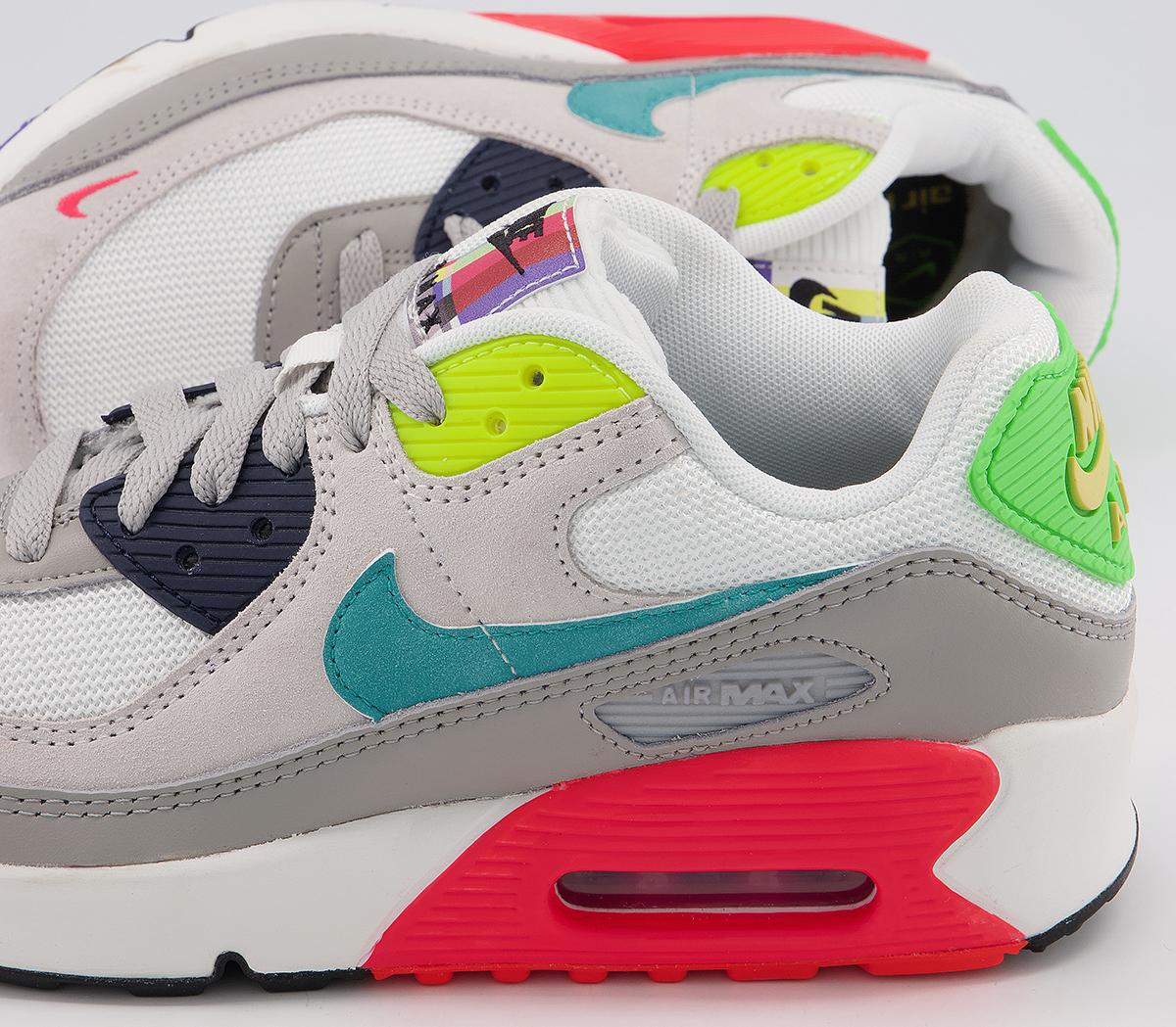 nike air max 90 se trainers in pearl grey