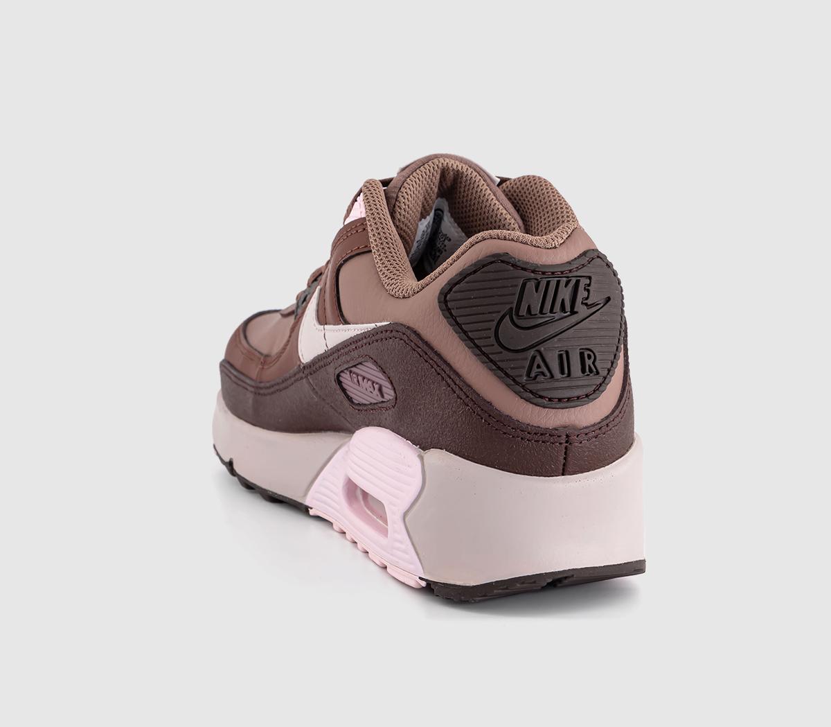 NikeAir Max 90 GS Trainers NikeAir Max 90 GS Trainers Smokey Mauve Platinum Violet Dark Pony