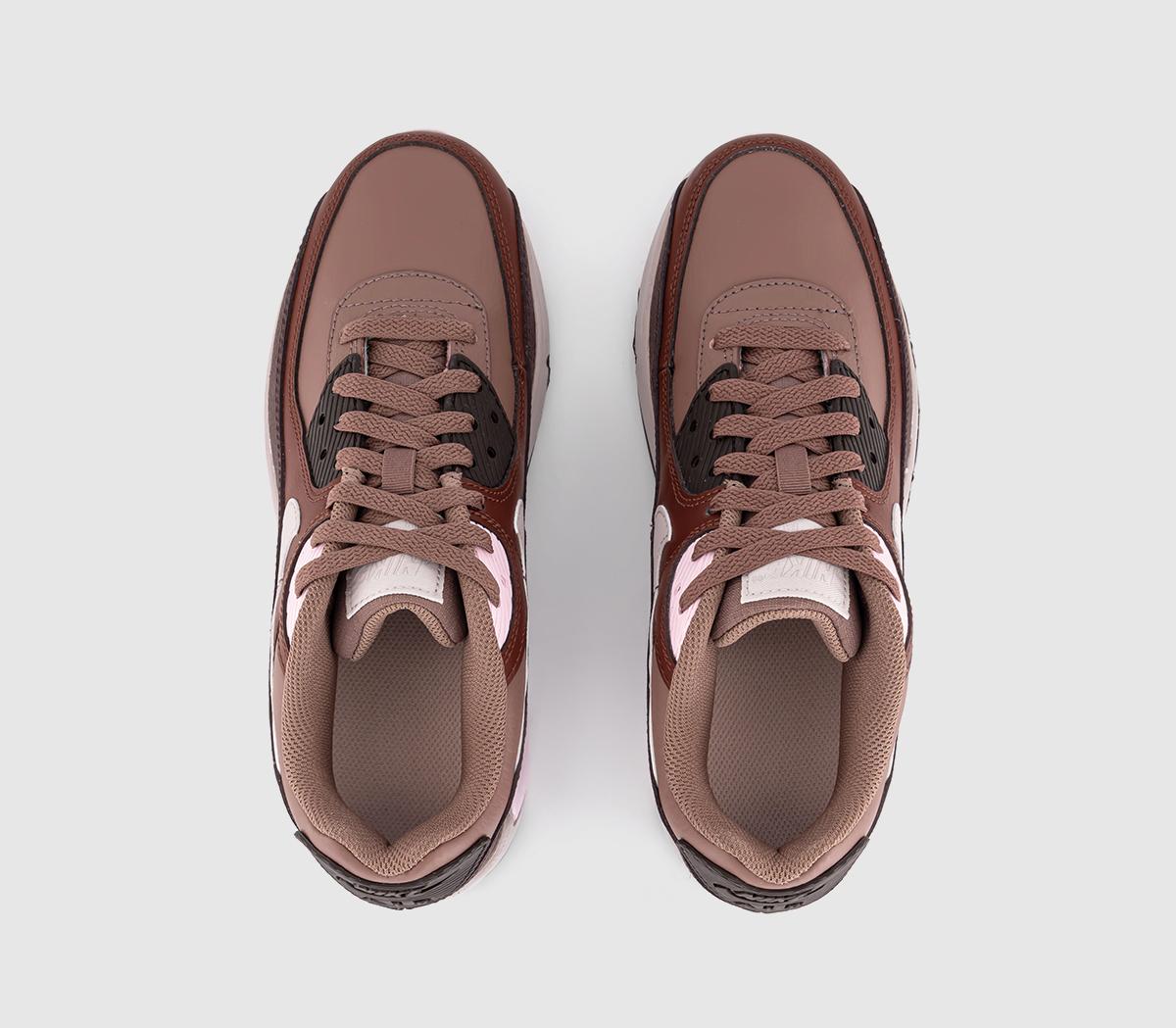NikeAir Max 90 GS Trainers NikeAir Max 90 GS Trainers Smokey Mauve Platinum Violet Dark Pony