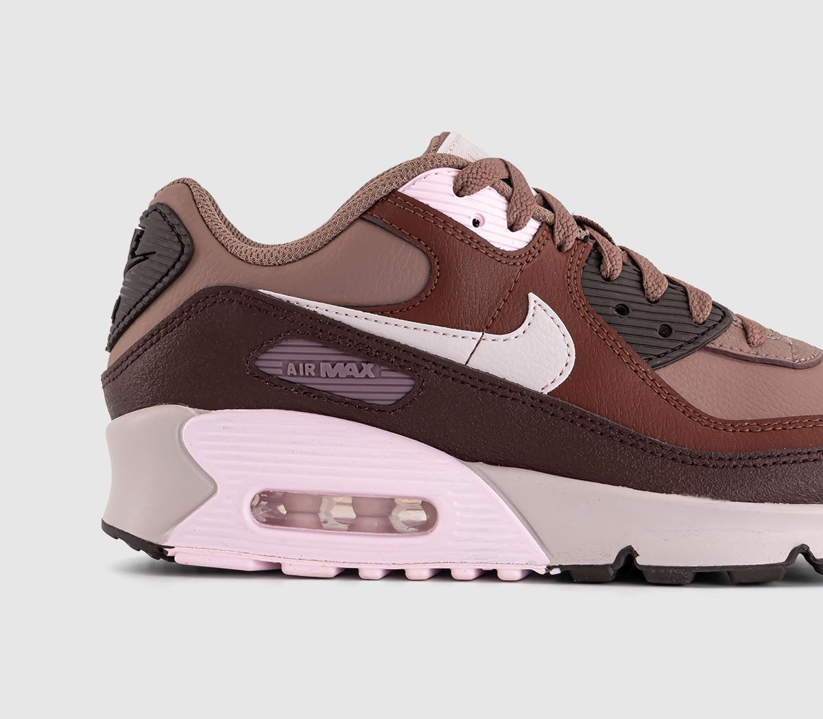 NikeAir Max 90 GS Trainers NikeAir Max 90 GS Trainers Smokey Mauve Platinum Violet Dark Pony