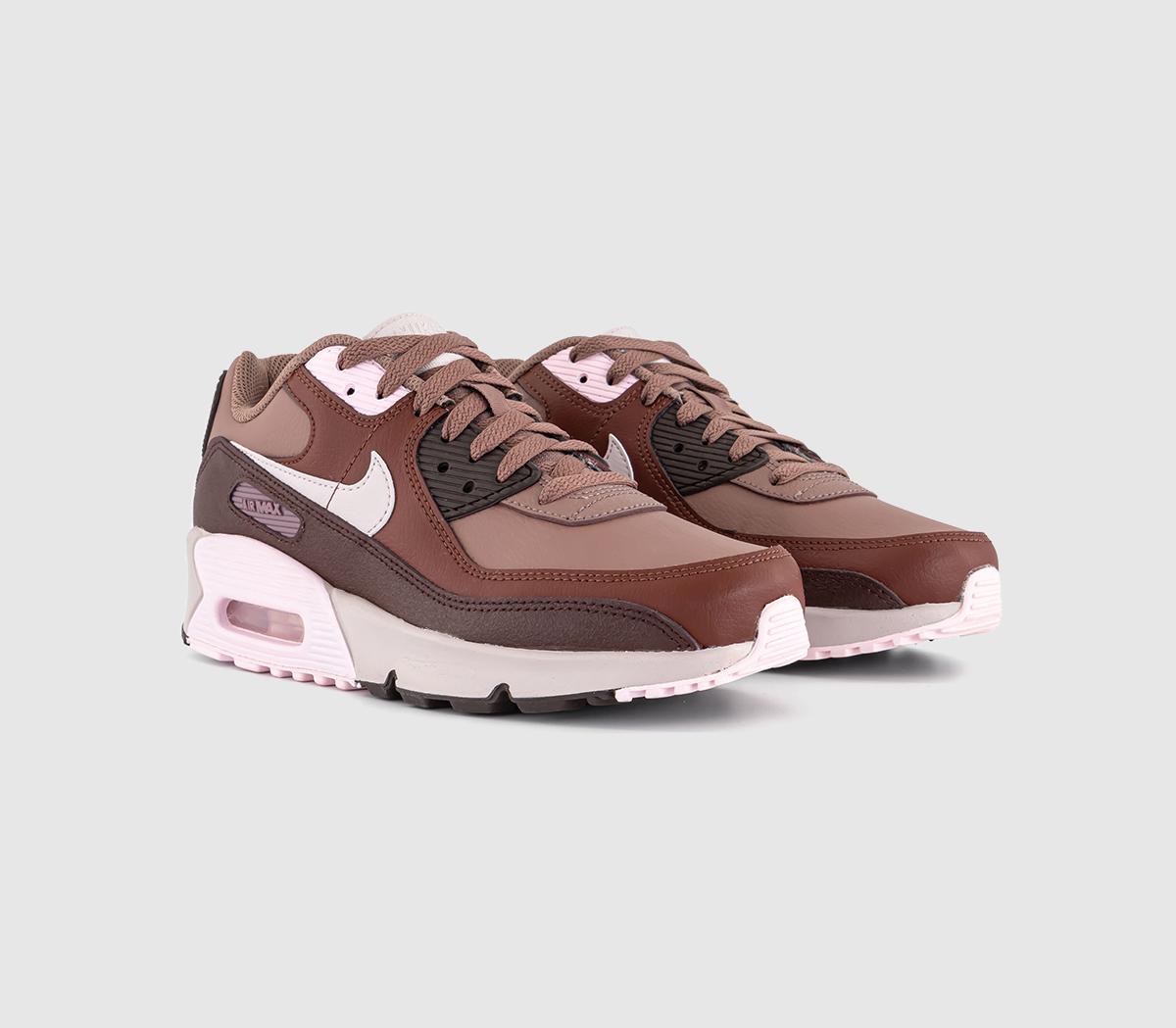 NikeAir Max 90 GS Trainers Smokey Mauve Platinum Violet Dark Pony