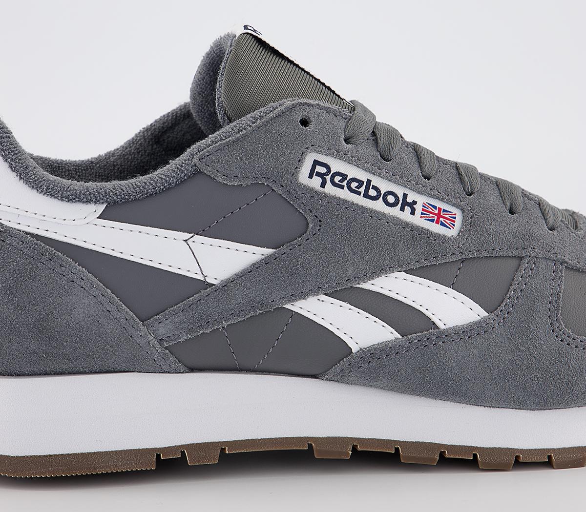 Reebok Cl Leather Trainers Reebok Cl Leather Trainers Grey White
