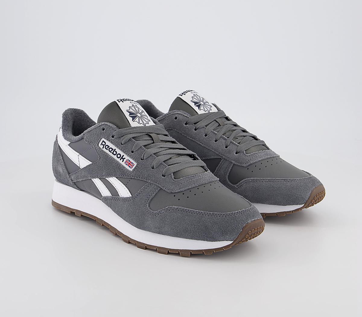 Reebok Cl Leather Trainers Reebok Cl Leather Trainers Grey White