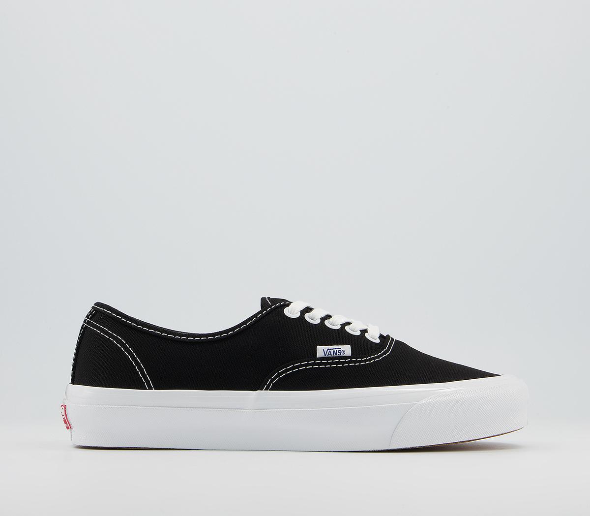 Vans black deals authentic trainers