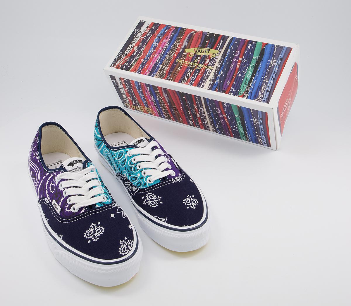 Vans Vault Og Authentic Lx Trainers Vans Vault Og Authentic Lx Trainers Bedwin Bandana Multi Blue