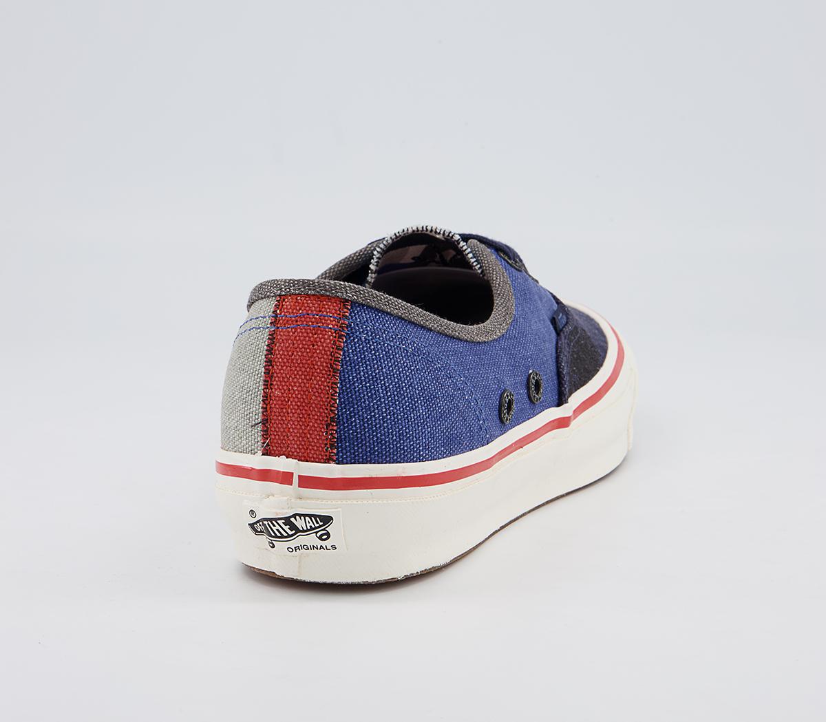 Vans Vault Og Authentic Lx Trainers Vans Vault Og Authentic Lx Trainers Nigel Cabourn Crazy Navy Mix