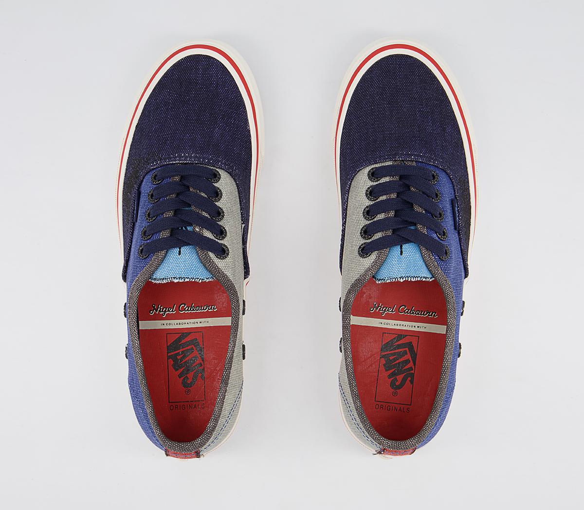 Vans Vault Og Authentic Lx Trainers Vans Vault Og Authentic Lx Trainers Nigel Cabourn Crazy Navy Mix