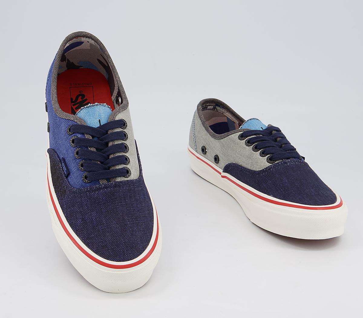 Vans Vault Og Authentic Lx Trainers Vans Vault Og Authentic Lx Trainers Nigel Cabourn Crazy Navy Mix