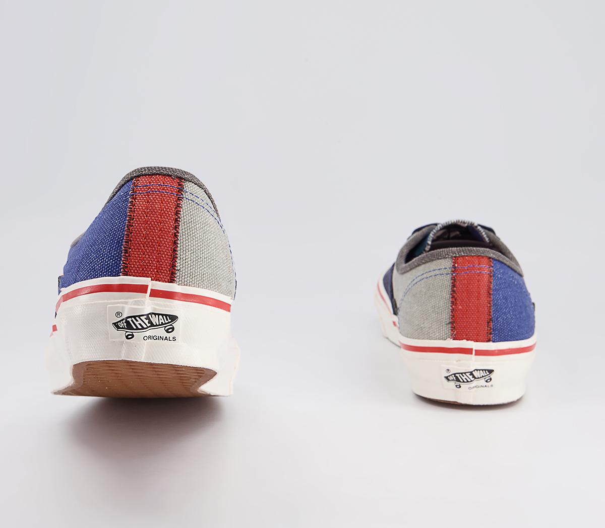 Vans Vault Og Authentic Lx Trainers Vans Vault Og Authentic Lx Trainers Nigel Cabourn Crazy Navy Mix