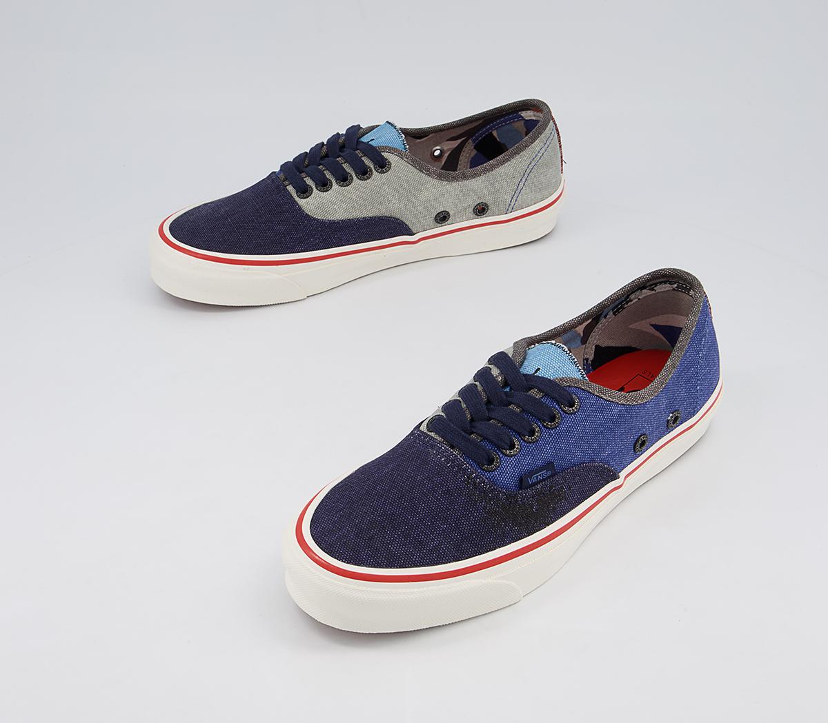 Vans Vault Og Authentic Lx Trainers Vans Vault Og Authentic Lx Trainers Nigel Cabourn Crazy Navy Mix