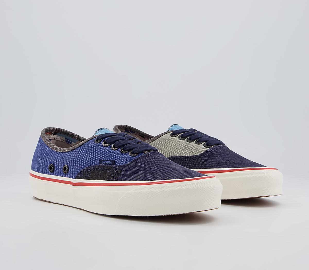 Vans Vault Og Authentic Lx Trainers Vans Vault Og Authentic Lx Trainers Nigel Cabourn Crazy Navy Mix