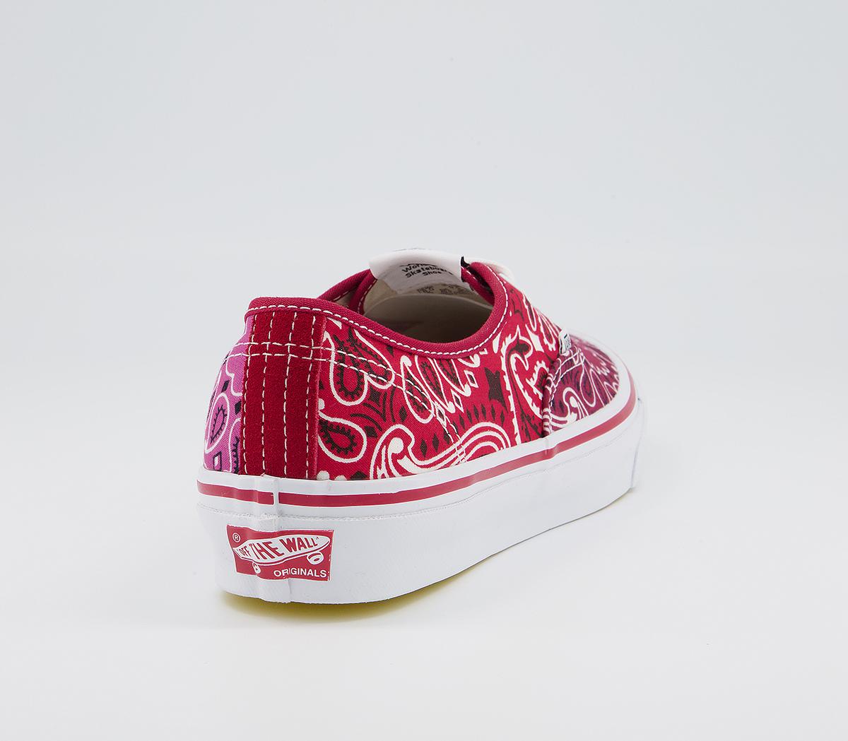 Vans Vault Og Authentic Lx Trainers Vans Vault Og Authentic Lx Trainers Bedwin Bandana Multi Red