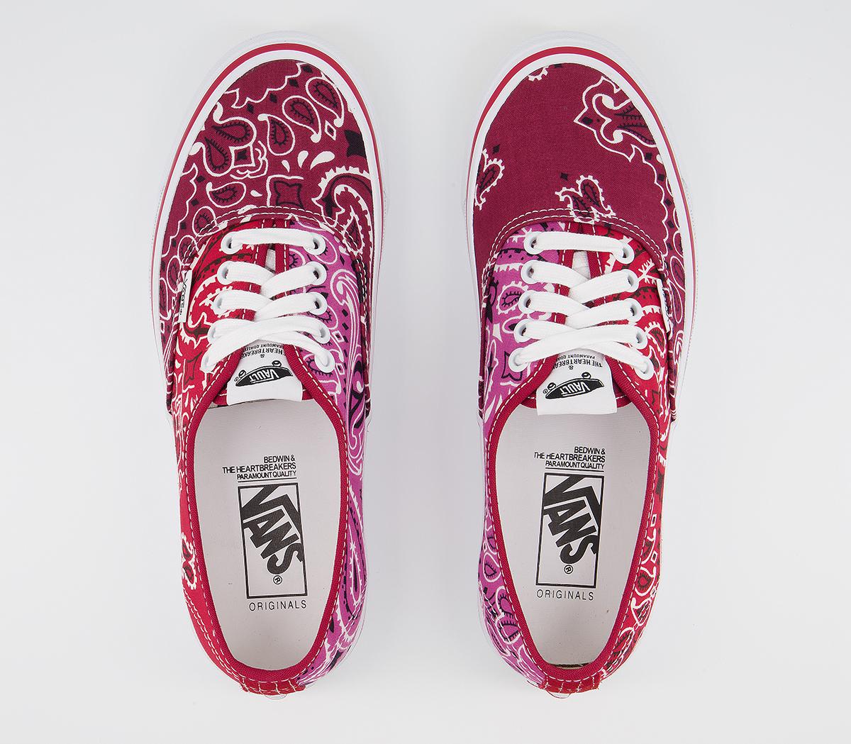 Vans Vault Og Authentic Lx Trainers Vans Vault Og Authentic Lx Trainers Bedwin Bandana Multi Red
