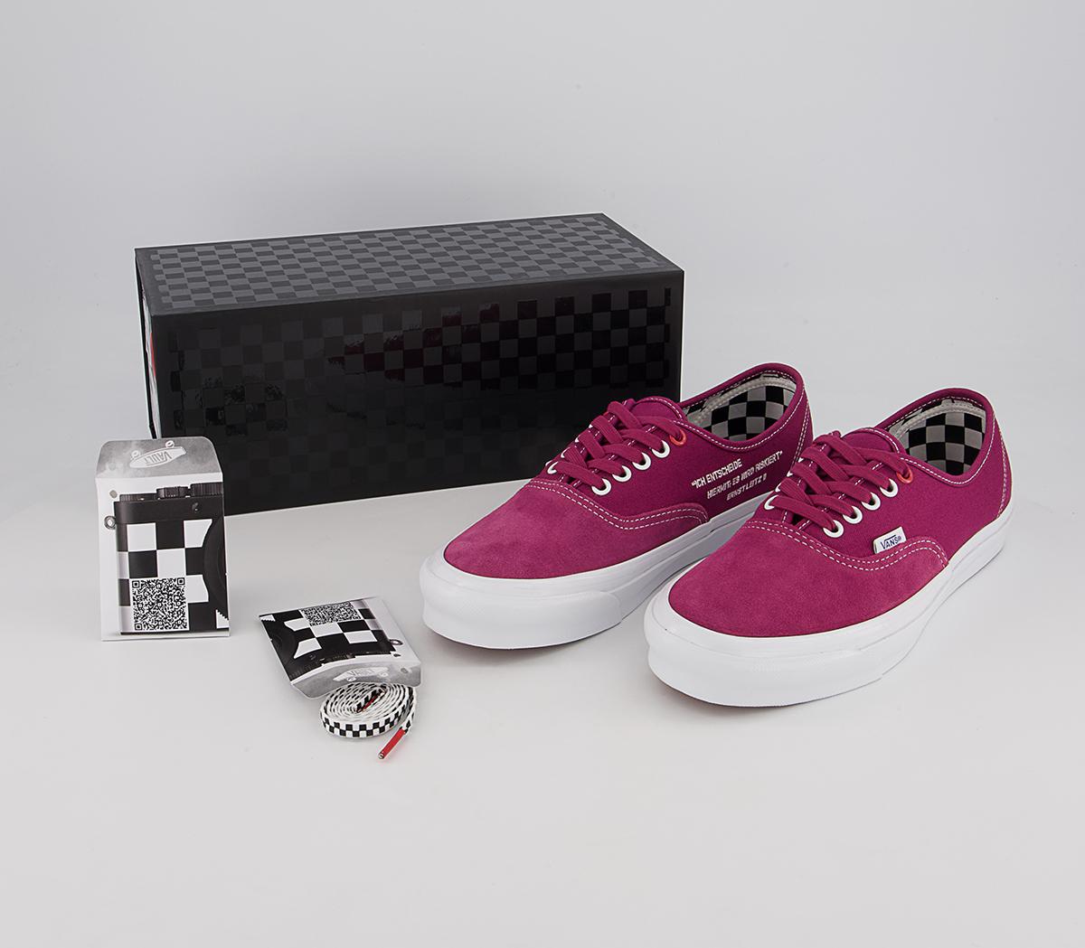 Vans Vault Og Authentic Lx Trainers Vans Vault Og Authentic Lx Trainers Ray Barbee Lieca Deep Red