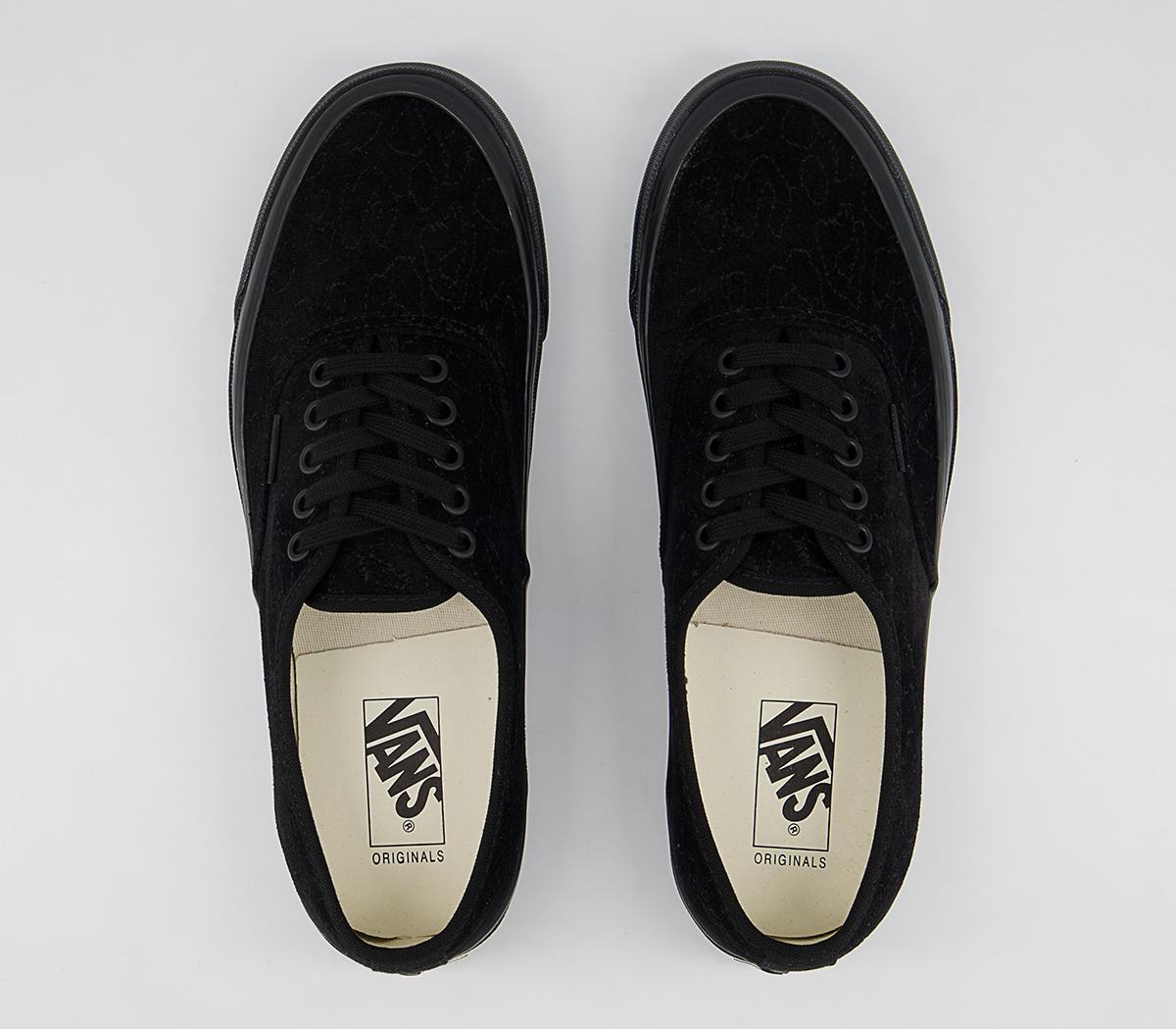 Vans Vault Og Authentic Lx Trainers Vans Vault Og Authentic Lx Trainers Velvet Leopard Black