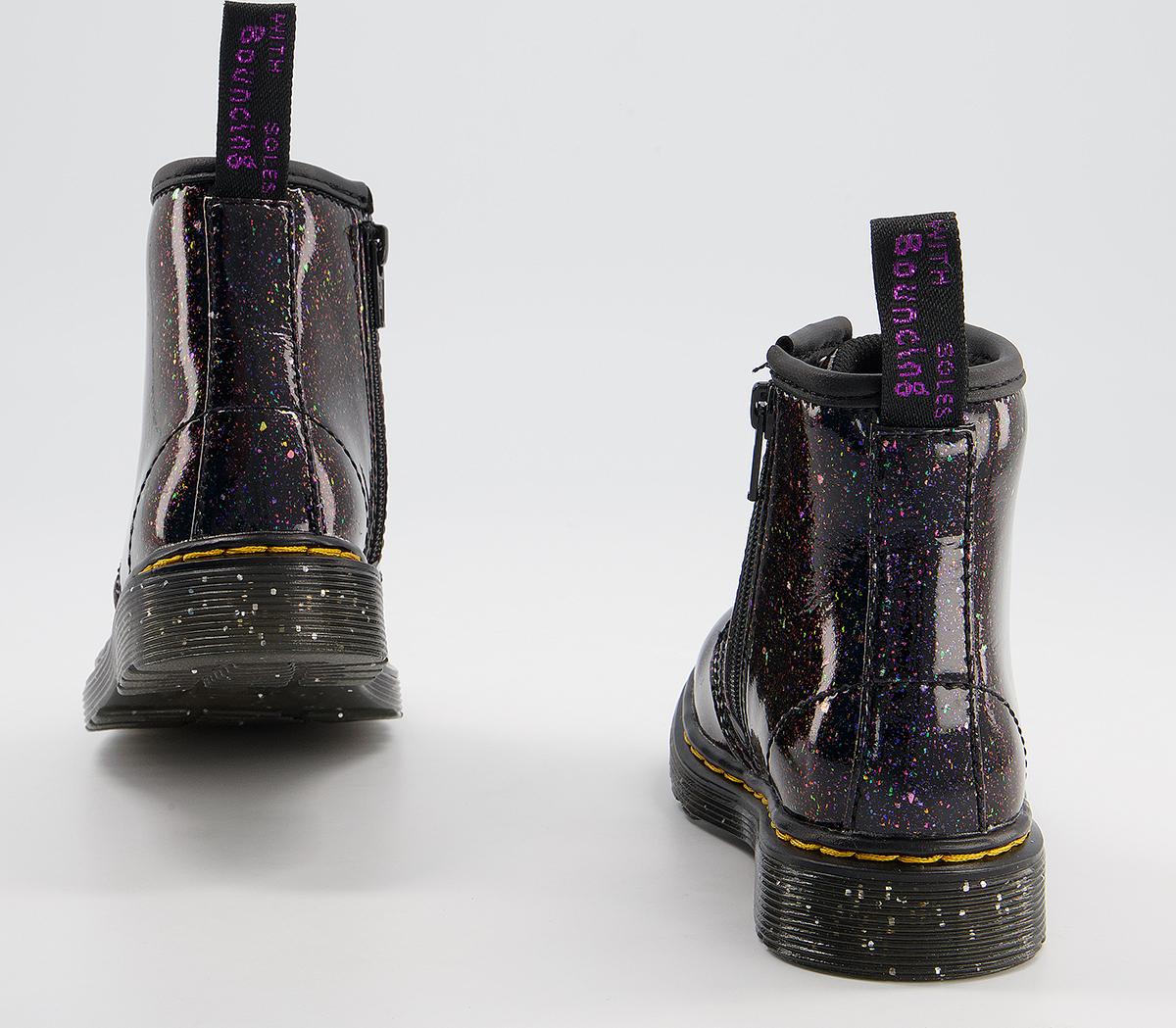 Dr. MartensBrooklee Kids Lace Up Inside Zip BootsPurple Cosmic Glitter