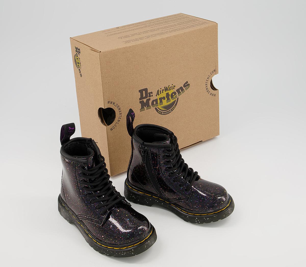 Dr. MartensBrooklee Kids Lace Up Inside Zip BootsPurple Cosmic Glitter