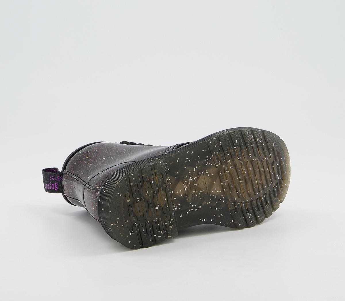 Dr. MartensBrooklee Kids Lace Up Inside Zip BootsPurple Cosmic Glitter