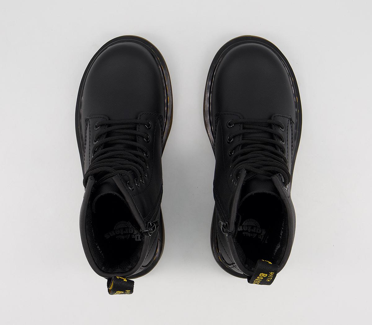 Dr. Martens Delaney Junior Lace Up Inside Zip Boots Dr. Martens Delaney Junior Lace Up Inside Zip Boots Black