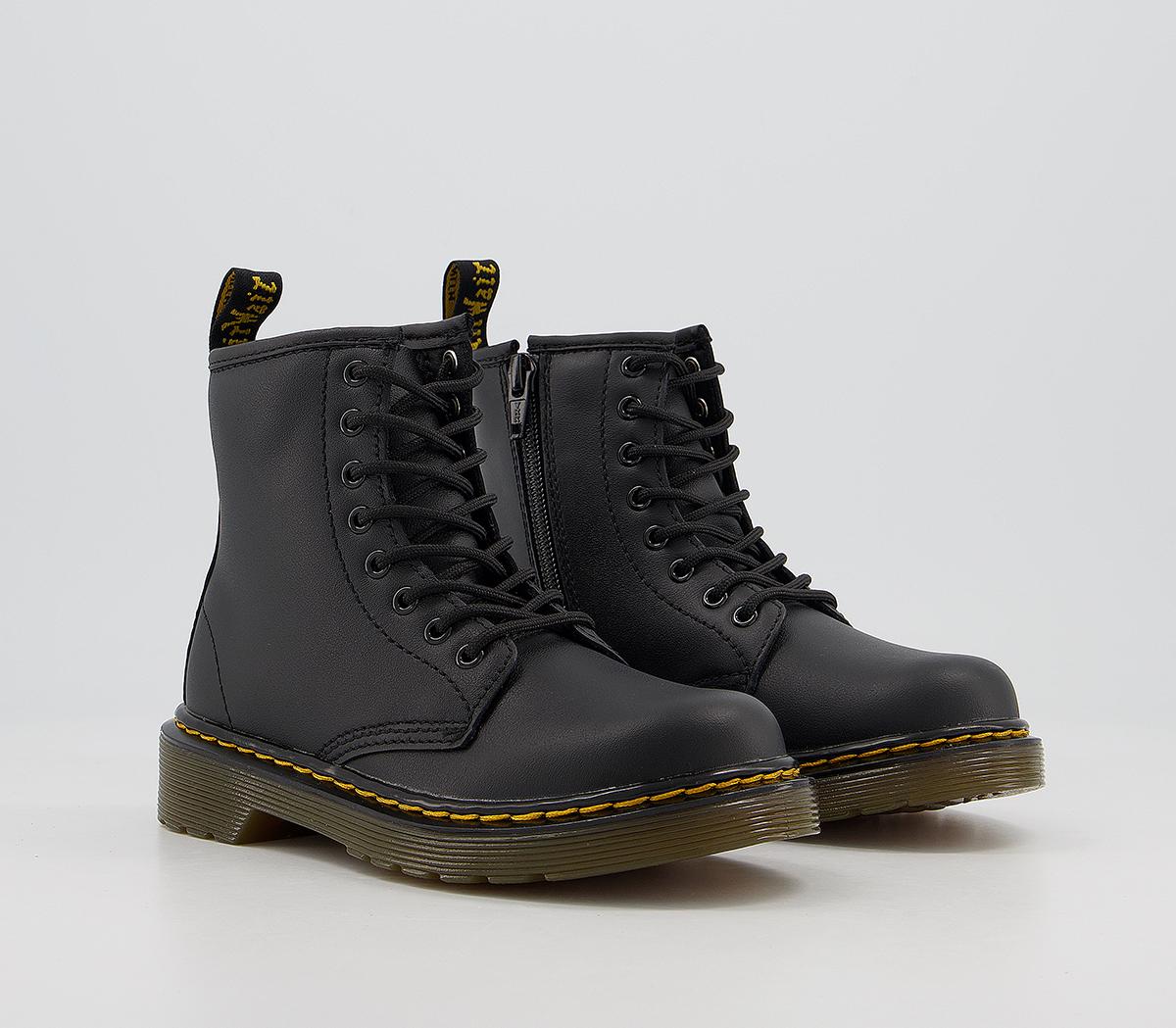 Dr. Martens Delaney Junior Lace Up Inside Zip Boots Dr. Martens Delaney Junior Lace Up Inside Zip Boots Black