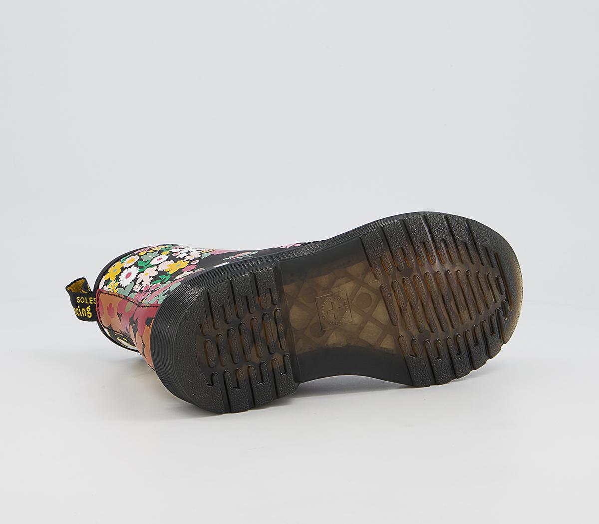 Dr. Martens Delaney Junior Inside Zip Lace Boots Dr. Martens Delaney Junior Inside Zip Lace Boots Black Floral