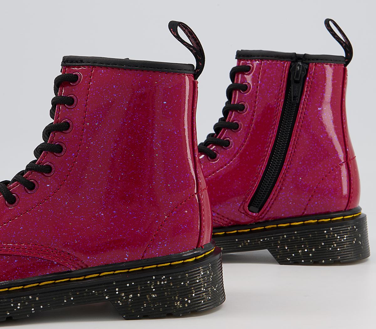 Dr. Martens Delaney Junior Inside Zip Lace Boots Dr. Martens Delaney Junior Inside Zip Lace Boots Red Cosmic Glitter