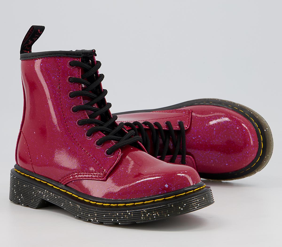 Dr. Martens Delaney Junior Inside Zip Lace Boots Dr. Martens Delaney Junior Inside Zip Lace Boots Red Cosmic Glitter