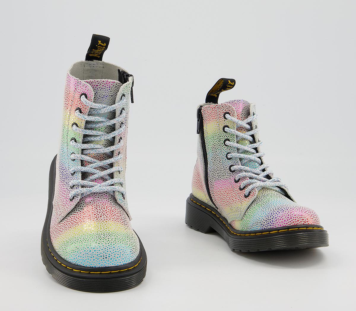 Dr. Martens Delaney Junior Inside Zip Lace Boots Dr. Martens Delaney Junior Inside Zip Lace Boots Rainbow Kidrey