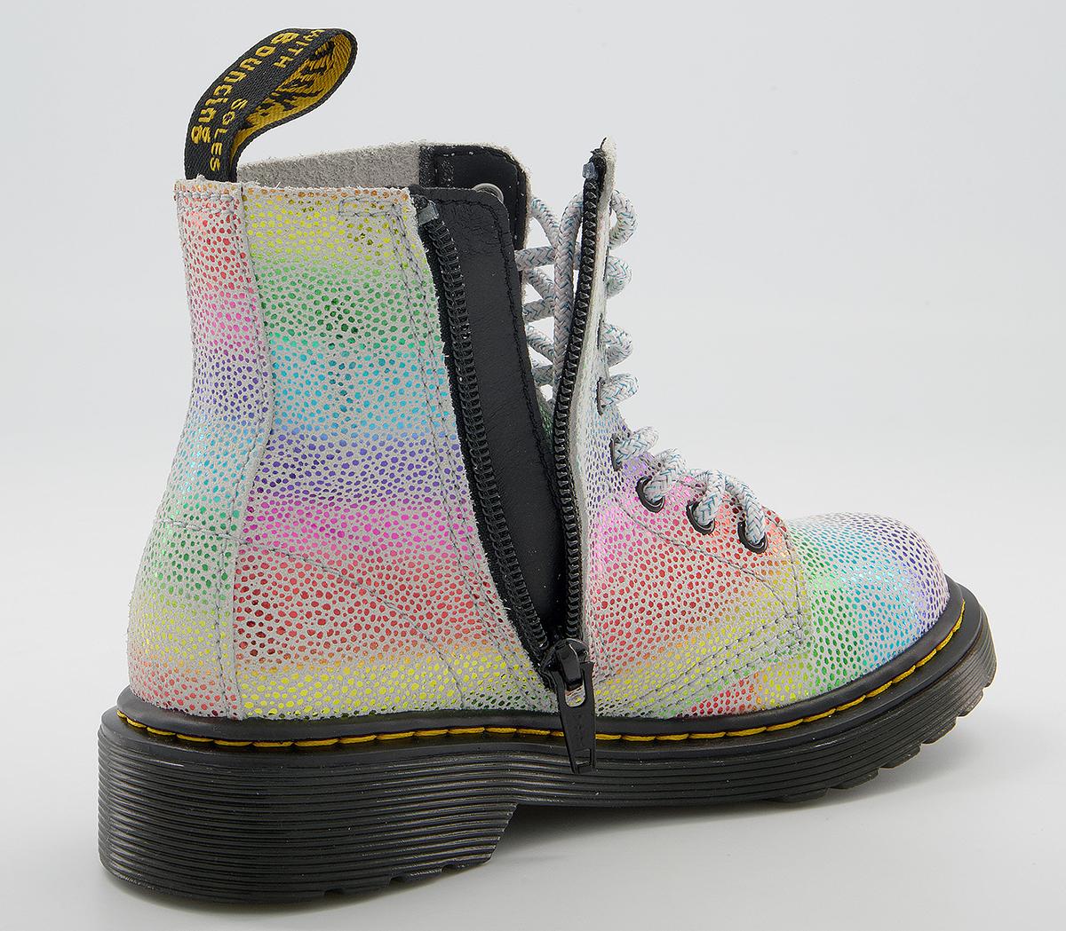 Dr. Martens Delaney Junior Inside Zip Lace Boots Dr. Martens Delaney Junior Inside Zip Lace Boots Rainbow Kidrey