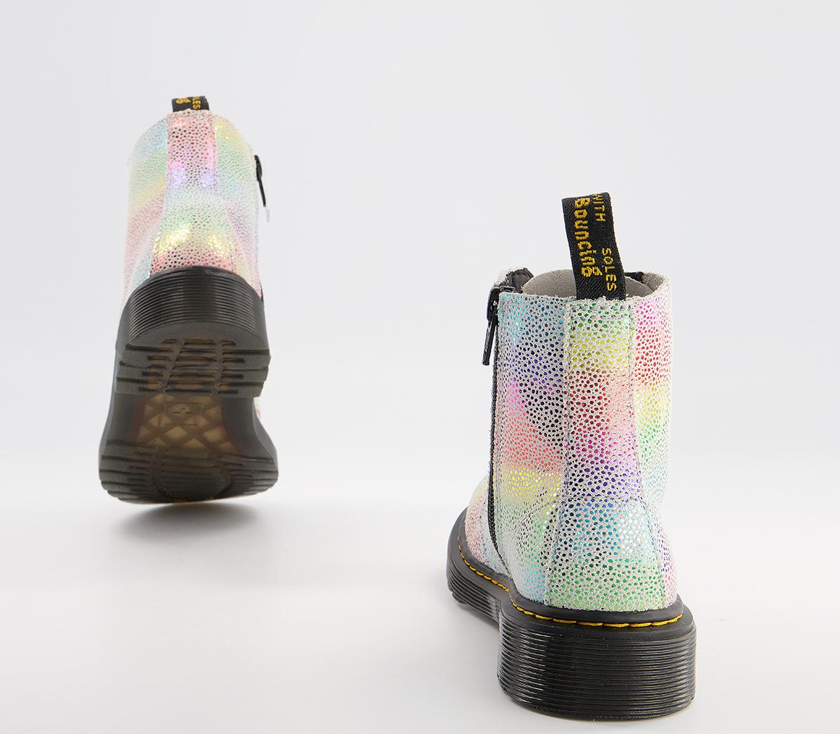 Dr. Martens Delaney Junior Inside Zip Lace Boots Dr. Martens Delaney Junior Inside Zip Lace Boots Rainbow Kidrey