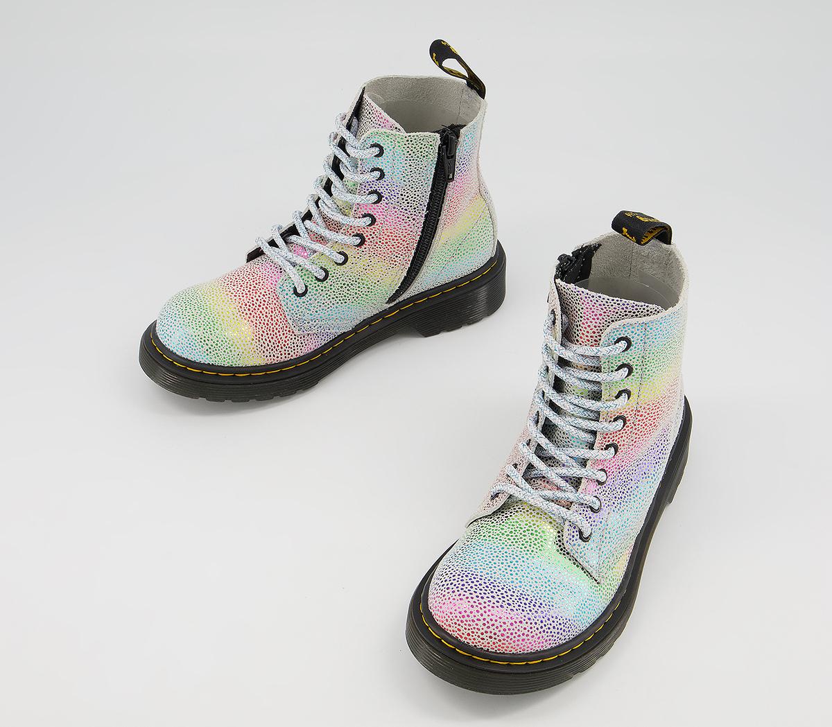 Dr. Martens Delaney Junior Inside Zip Lace Boots Dr. Martens Delaney Junior Inside Zip Lace Boots Rainbow Kidrey