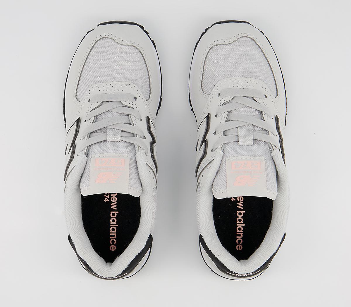 New Balance 574 Kids Trainers New Balance 574 Kids Trainers White Black