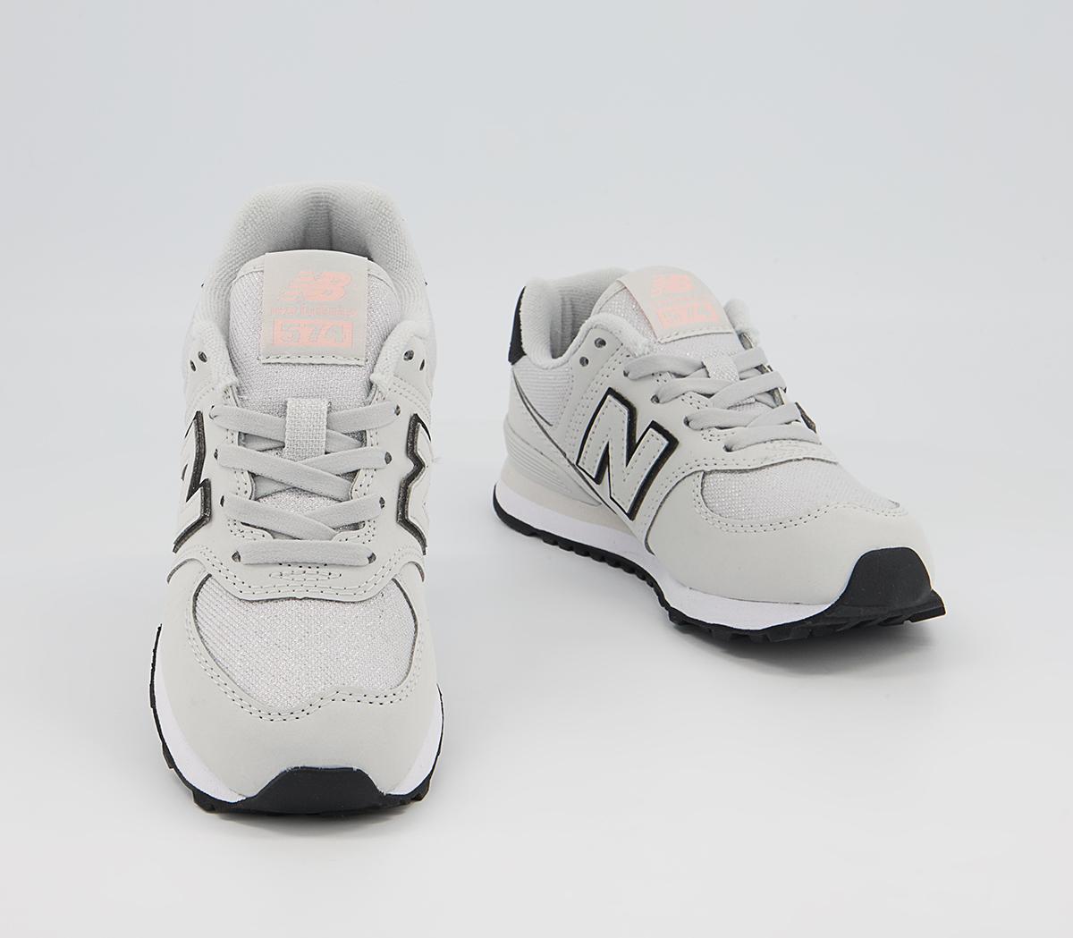 New Balance 574 Kids Trainers New Balance 574 Kids Trainers White Black